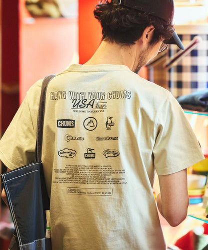 CHUMS×FREAK'S STORE 特別版 歷史 背面印花 圓領T恤