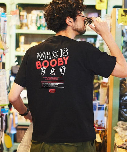CHUMS×FREAK'S STORE/巧妙設計/印花背部 圓領 T恤 / WHO IS BOOBY