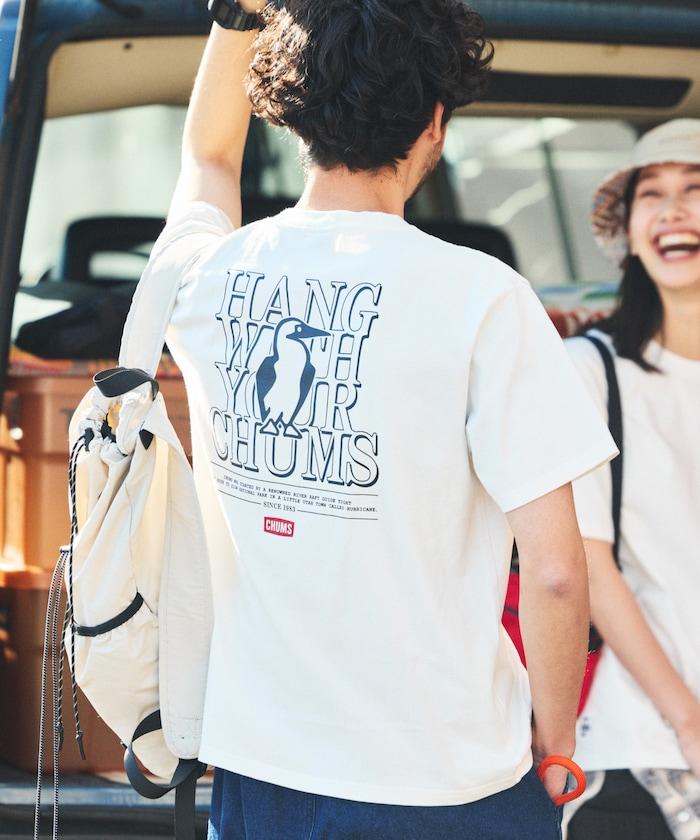 CHUMS×FREAK'S STORE/差異注 背面印花 圓領 T恤 / Hang with Booby