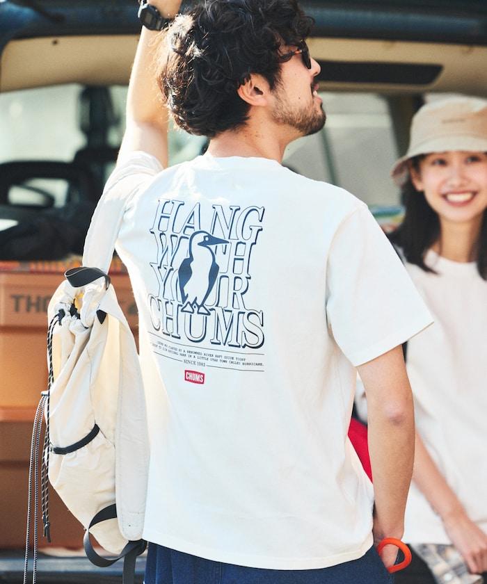 CHUMS×FREAK'S STORE/差異注 背面印花 圓領 T恤 / Hang with Booby