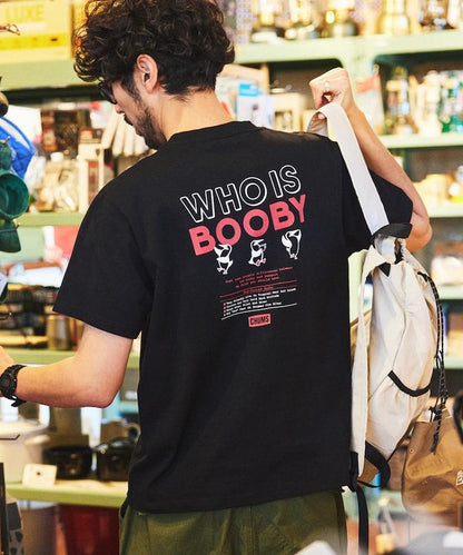 CHUMS×FREAK'S STORE/巧妙設計/印花背部 圓領 T恤 / WHO IS BOOBY