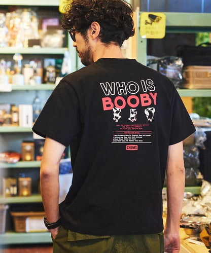 CHUMS×FREAK'S STORE/巧妙設計/印花背部 圓領 T恤 / WHO IS BOOBY