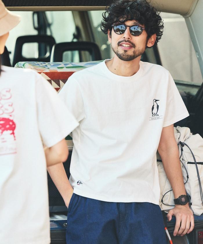 CHUMS×FREAK'S STORE/差異注 背面印花 圓領 T恤 / Hang with Booby