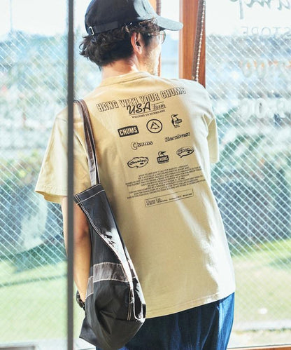 CHUMS×FREAK'S STORE 特別版 歷史 背面印花 圓領T恤