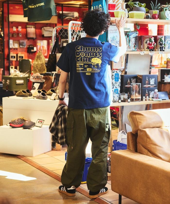 CHUMS×FREAK'S STORE/巧克力 聯名 背面印花 圓領 T恤 / 甜甜圈 俱樂部