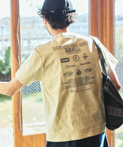 CHUMS×FREAK'S STORE 特別版 歷史 背面印花 圓領T恤