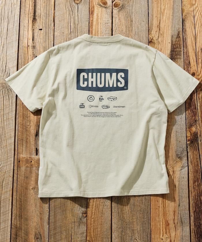CHUMS×FREAK'S STORE 特別版 歷史 背面印花 圓領T恤
