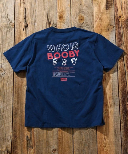 CHUMS×FREAK'S STORE/巧妙設計/印花背部 圓領 T恤 / WHO IS BOOBY