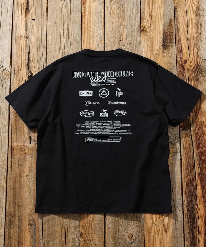 CHUMS×FREAK'S STORE 特別版 歷史 背面印花 圓領T恤