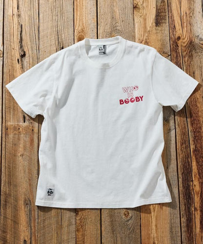 CHUMS×FREAK'S STORE/巧妙設計/印花背部 圓領 T恤 / WHO IS BOOBY
