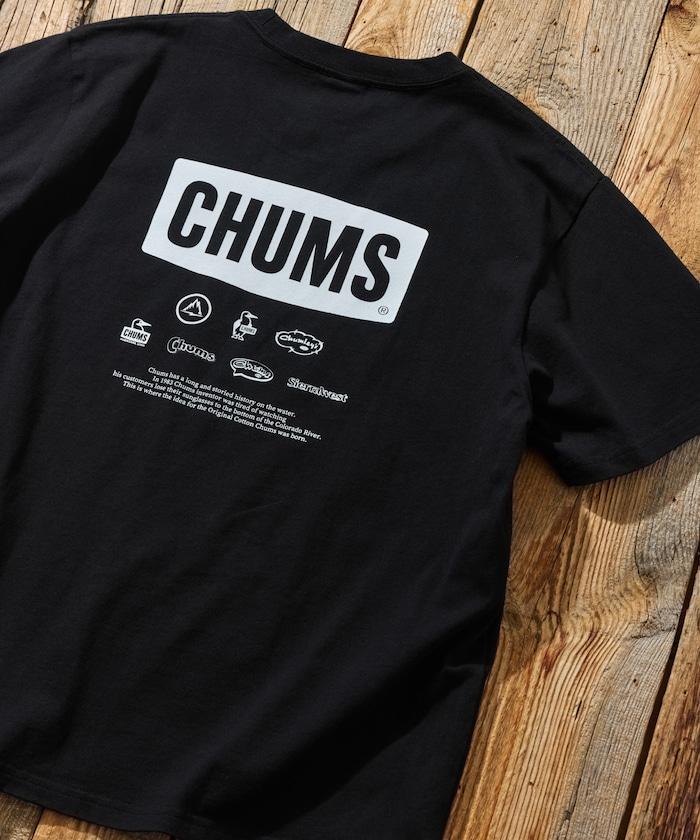 CHUMS×FREAK'S STORE 特別版 歷史 背面印花 圓領T恤