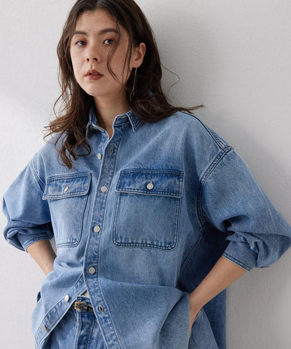 水滴牛仔襯衫