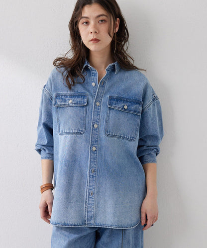 水滴牛仔襯衫