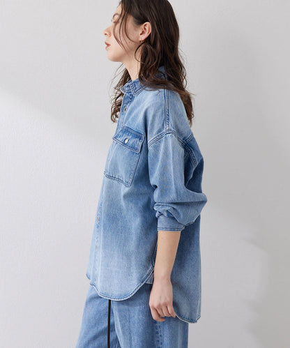 水滴牛仔襯衫
