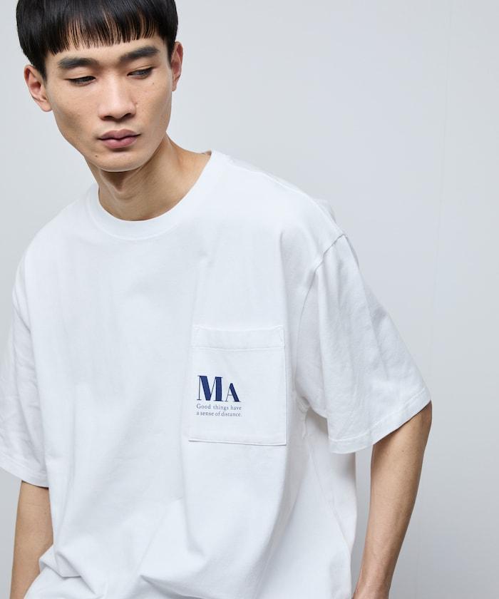 MA概念印花口袋T恤