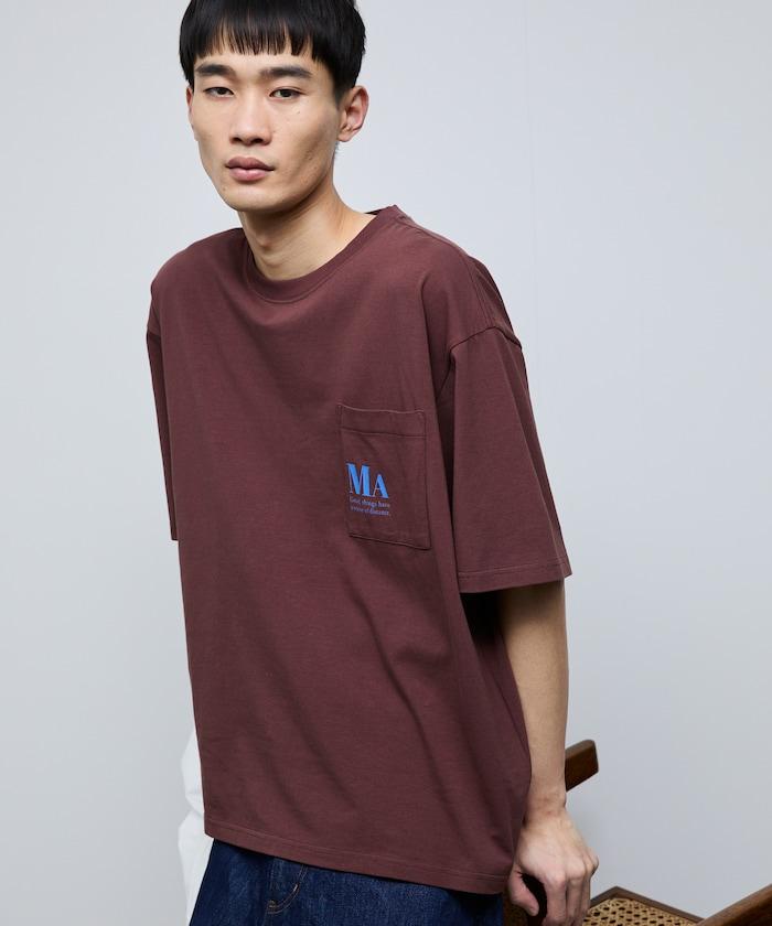 MA概念印花口袋T恤