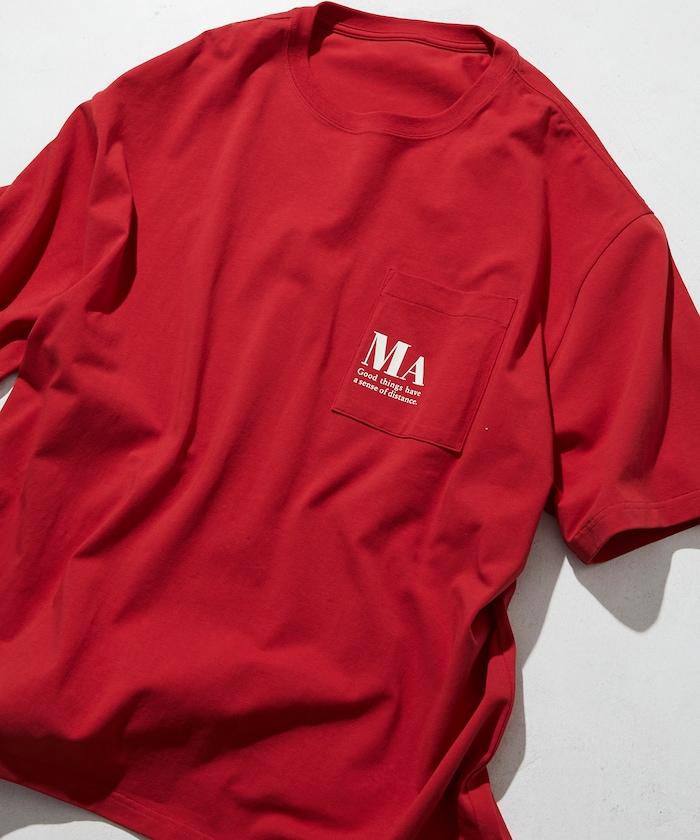 MA概念印花口袋T恤