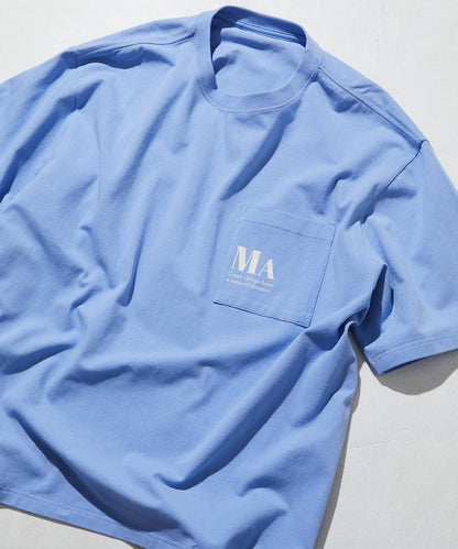 MA概念印花口袋T恤