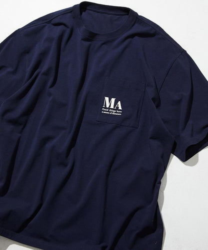 MA概念印花口袋T恤
