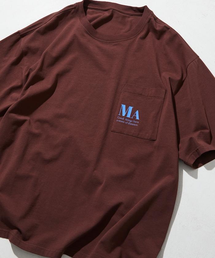 MA概念印花口袋T恤