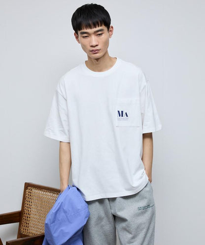 MA概念印花口袋T恤