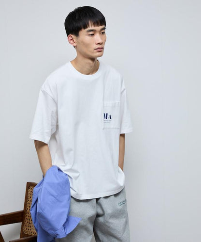 MA概念印花口袋T恤