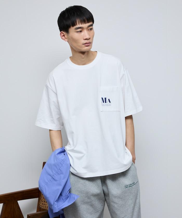 MA概念印花口袋T恤