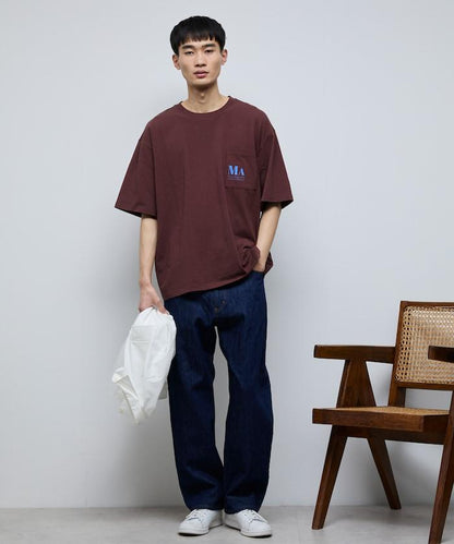 MA概念印花口袋T恤