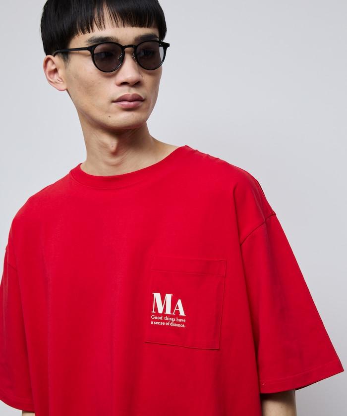 MA概念印花口袋T恤
