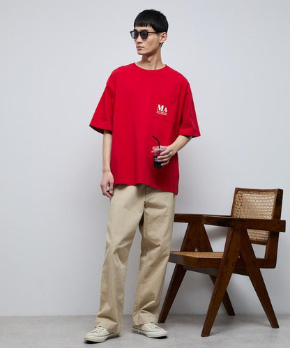 MA概念印花口袋T恤