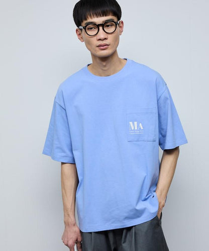 MA概念印花口袋T恤