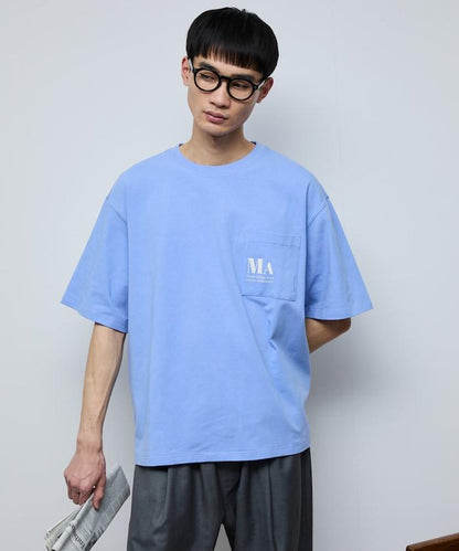 MA概念印花口袋T恤