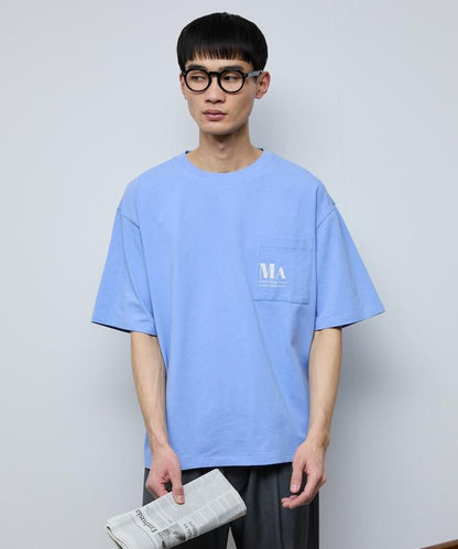 MA概念印花口袋T恤