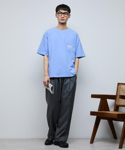 MA概念印花口袋T恤