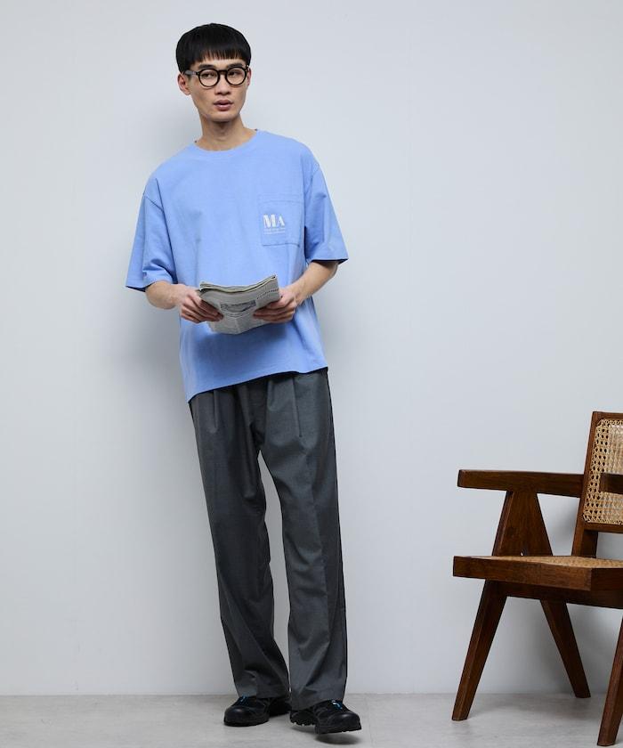 MA概念印花口袋T恤