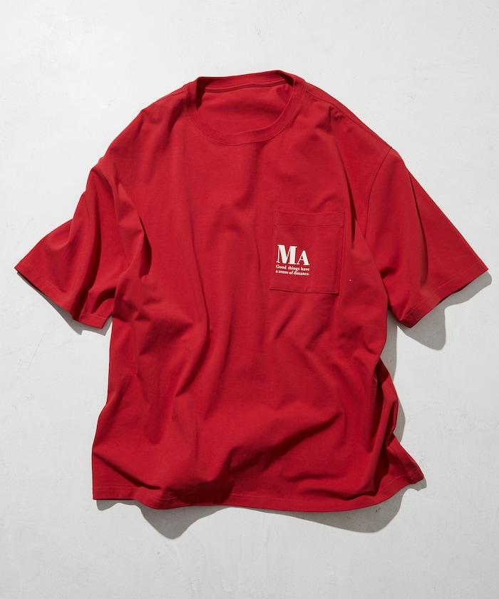 MA概念印花口袋T恤