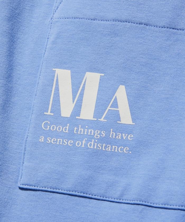 MA概念印花口袋T恤