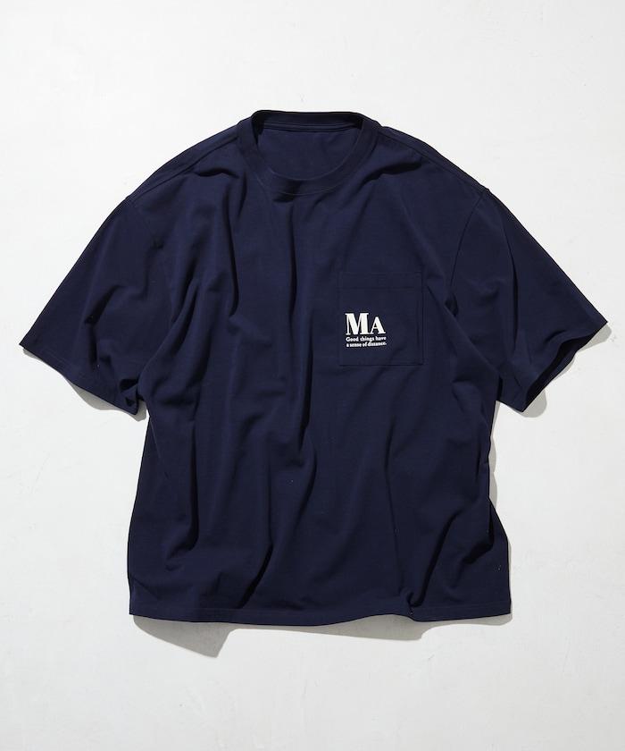 MA概念印花口袋T恤