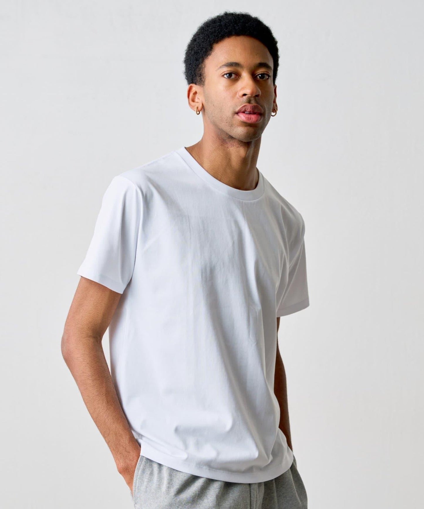 【男女通用/5色可選】褶皺天竺T恤