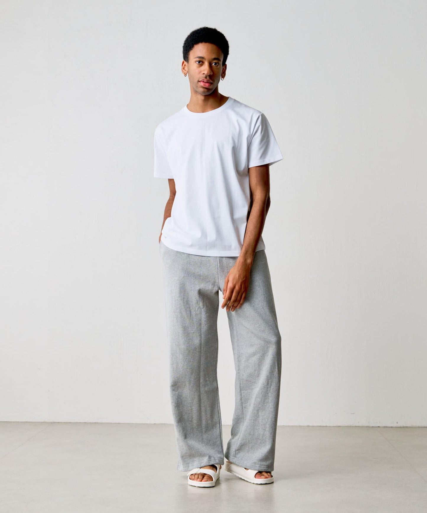 【男女通用/5色可選】褶皺天竺T恤