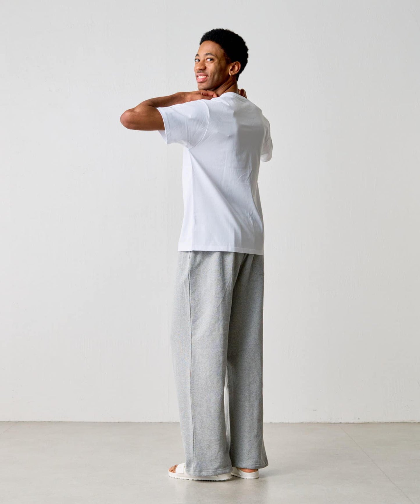 【男女通用/5色可選】褶皺天竺T恤