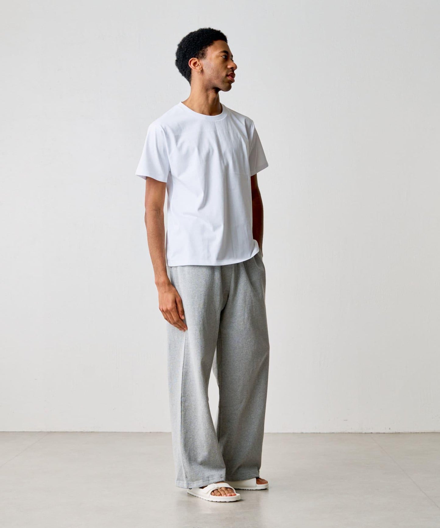 【男女通用/5色可選】褶皺天竺T恤