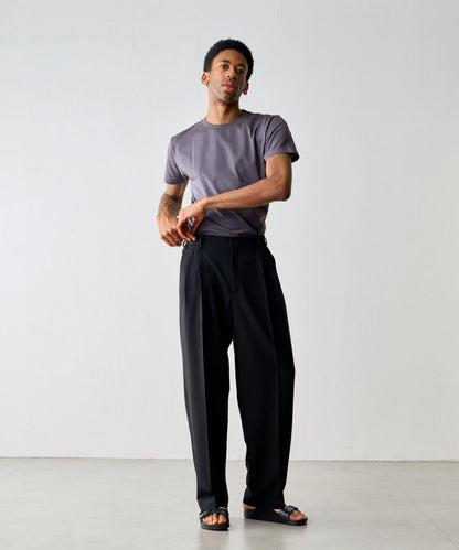 【男女通用/5色可選】褶皺天竺T恤