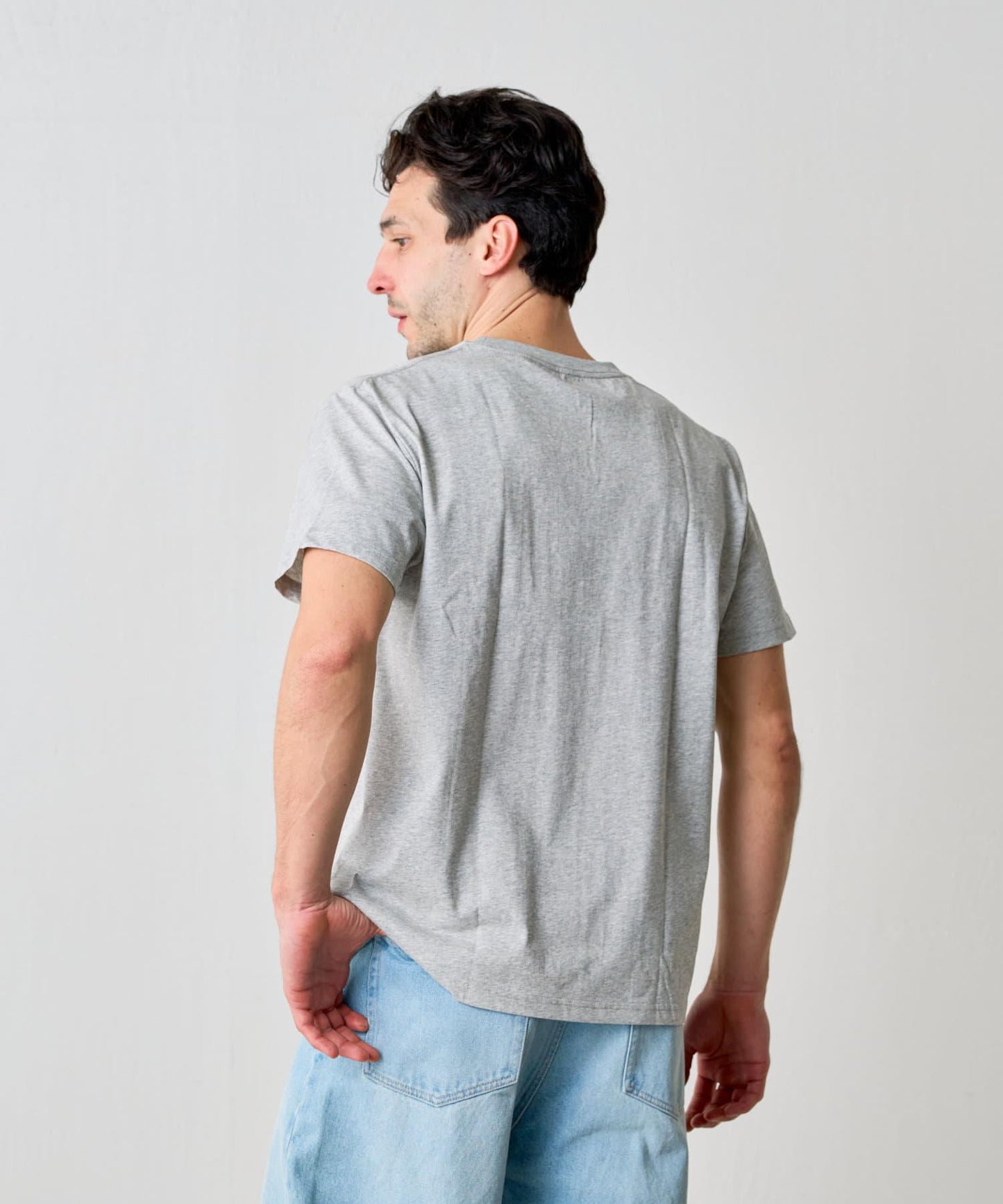 【男女通用/5色可選】褶皺天竺T恤