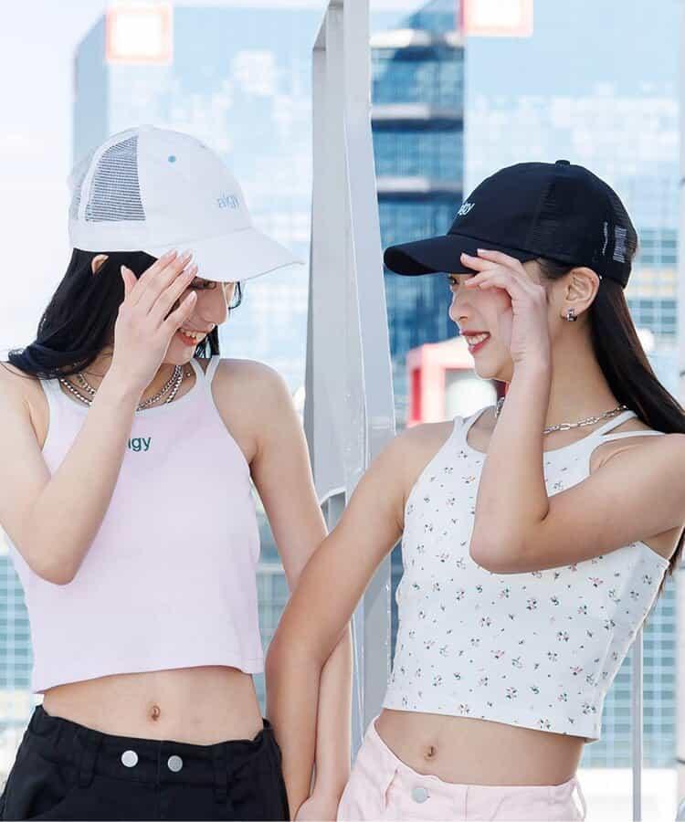 春色網眼帽