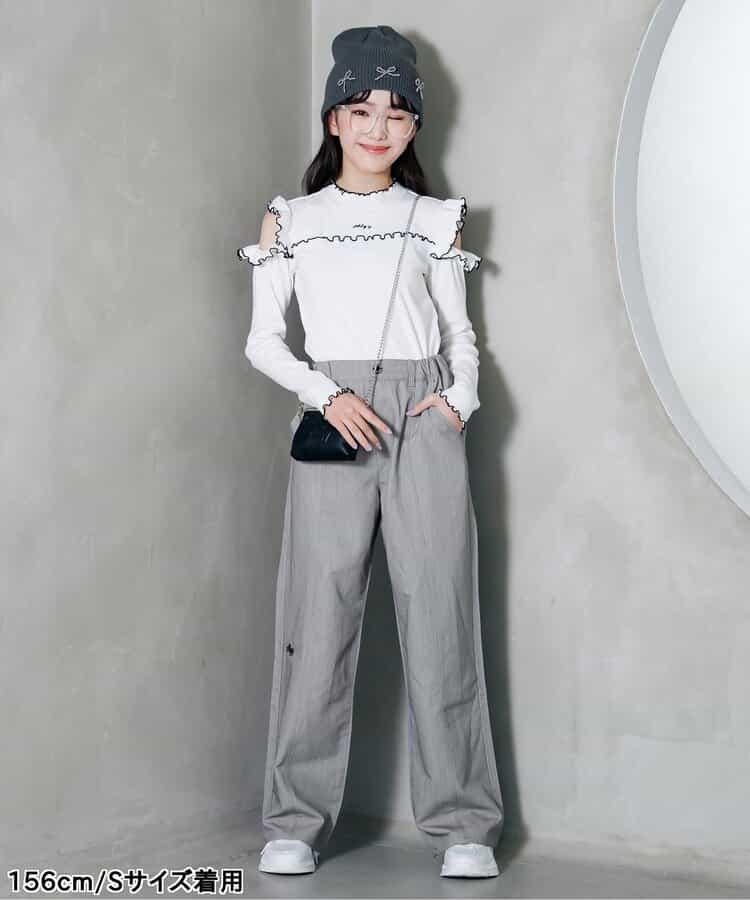中線寬鬆褲