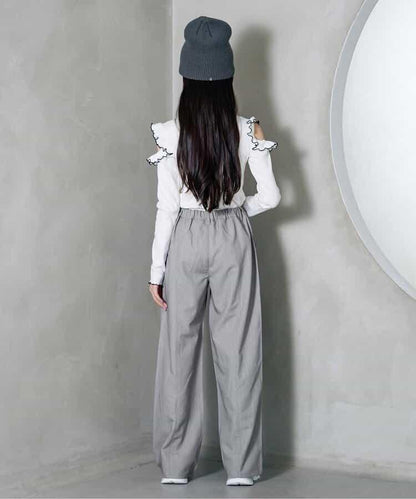 中線寬鬆褲