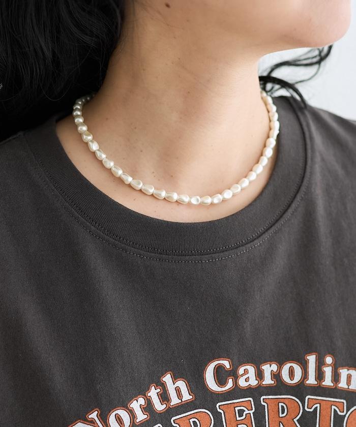 袖蕾絲拼接logo印花T恤