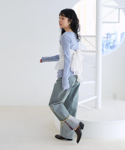 網眼長袖上衣