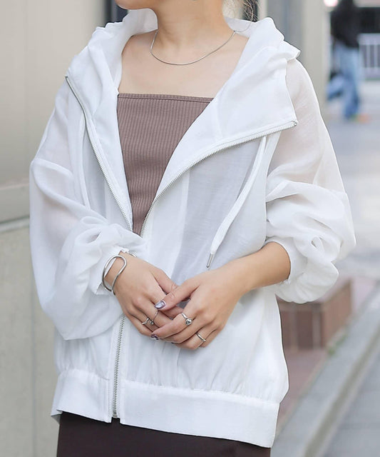 透明滌綸煮沸帶帽羽絨服